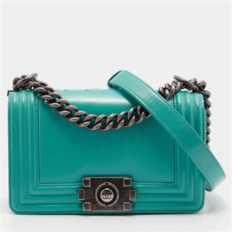 chanel green patent boy|BOY CHANEL .